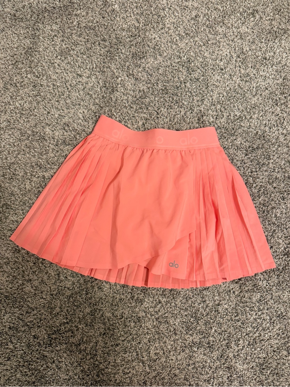 ALO Yoga Coral Pink Grand Slam Athletic Skirt